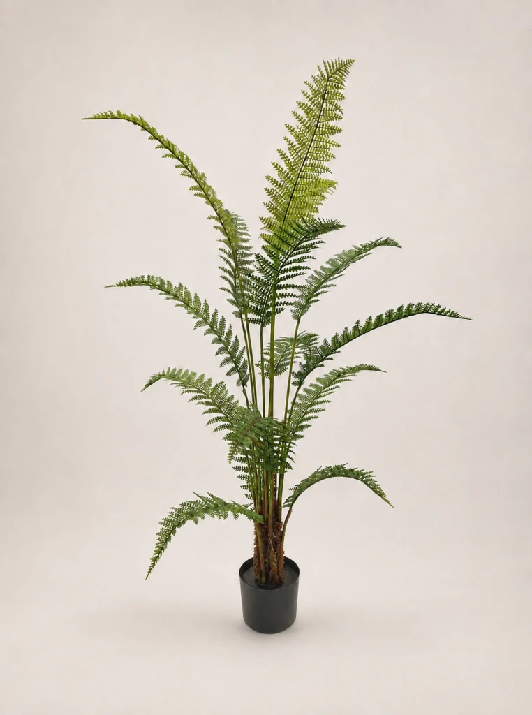 120cm Wavy-Leaf Plant, 1 Stem, 15 Leaves