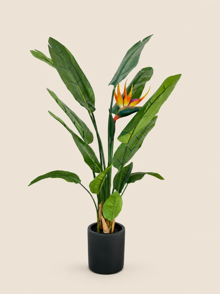 100cm Bird of Paradise, 14 Leaves, 1 Flower