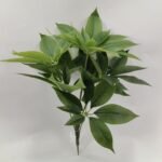 65cm Artificial Pachira Bush with 8 Leaf Clusters