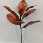 60cm Artificial Magnolia Leaf Branch with 7 Leaves