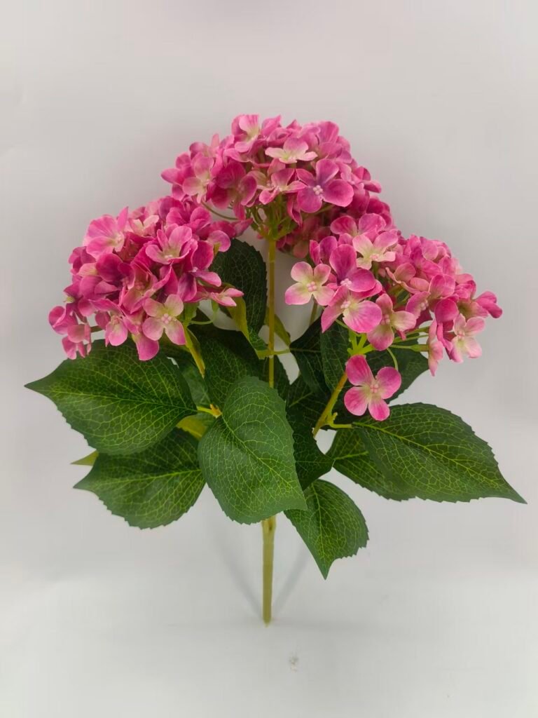 48cm Artificial Hydrangea Bush x 5