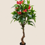 150cm Red Plumeria, 13 Clusters