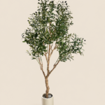 180cm Olive Tree with Screen-Printed Leaves, 23 Branches (Detachable)