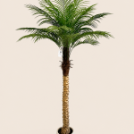 180cm Plastic Pygmy Date Palm, 1 Stem, 18 Leaves